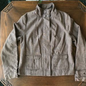 Merona Brown Plaid Jacket